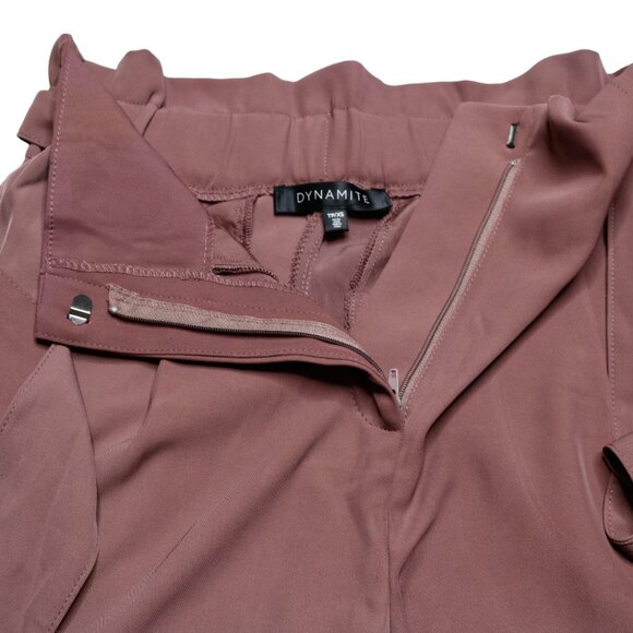 Dynamite Women's Paper Bag Short in Mauve, size S - Picture 3 of 9